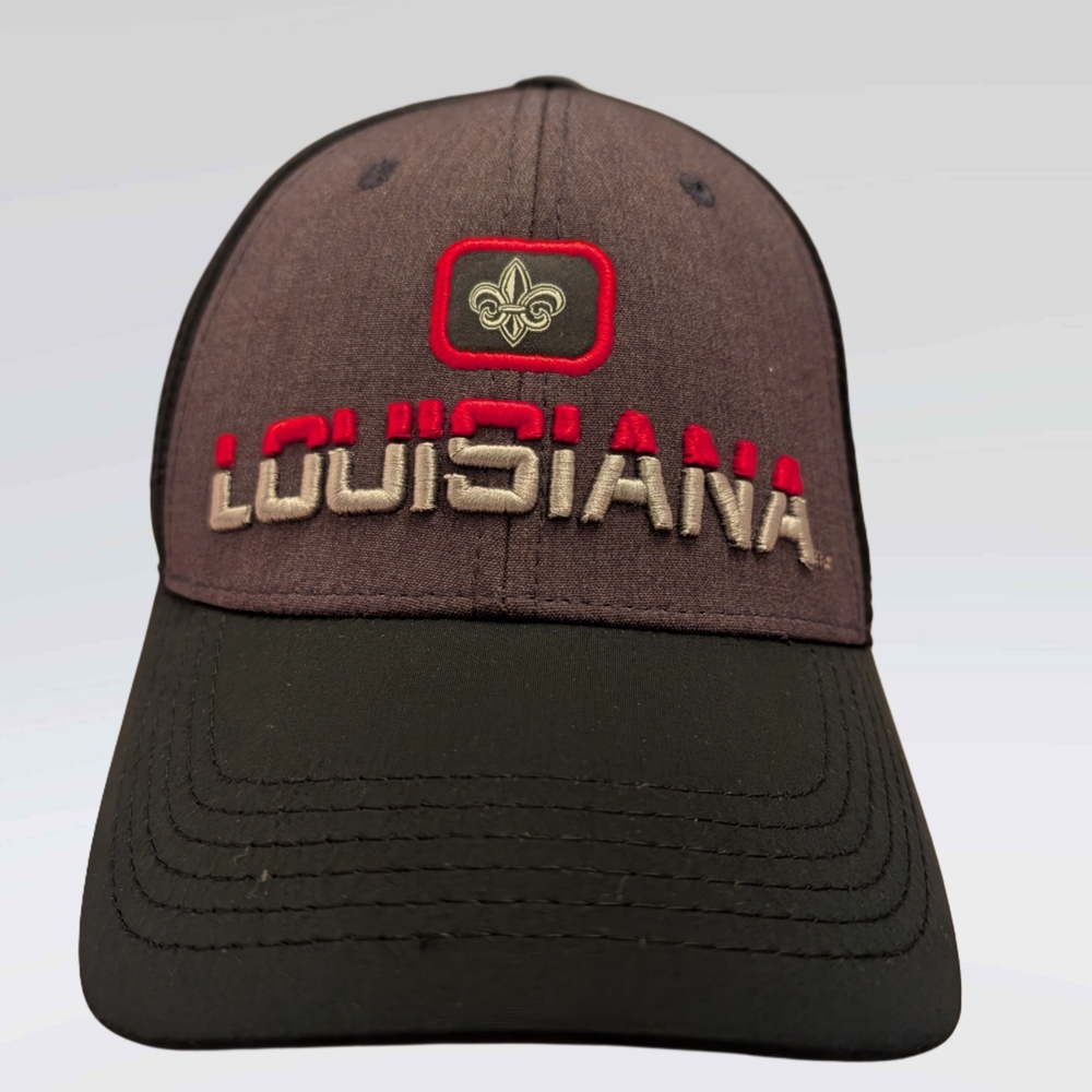 #42 Top of the World Louisiana Lafayette Ragin' Cajuns One Fit Stretch Hat Black